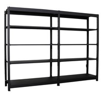 단당 100kg 고릴라랙 경량랙 철제선반 앵글 다용도 수납선반 진열대 베란다 조립식 3단 4단 5단, 독립형 높이 1500, 1200*450, 5단 블랙