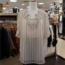 튜브 NC13 쉬폰 넓은카라 블라우스 TUBW20601