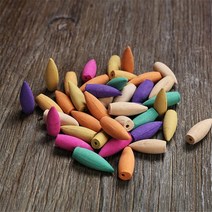 인센스홀더 인센스 콘 스틱 확장 역류 향 백단향 침향 장미 쑥 절벽 삼나무 훈증 향, 레몬, 300개