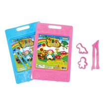 도너랜드 찰흙판 놀이세트 (찰흙판 2종도구 2종찍기틀 비닐장갑)