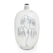 분청 조화 작품 도자기(대) 버들나무