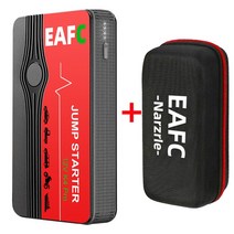 점프 스타터 EAFC 자동차 점프 스타터 보조배터리 12V 장치 12000mAh 충전기 비상 LED 손전등, 01 Starter with Box