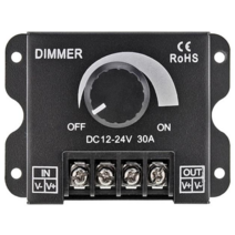 LED 컨트롤러 30A 디머 DC12-24V 조광기, 1개, LED디머 LED조광기30A