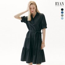 하프클럽/리안뉴욕 리안뉴욕 니트 카라 배색 원피스 4종 택1 200082