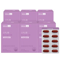 스키니랩 여성건강 보라지오일 60캡슐(1개월분) 감마리놀렌산 240mg함유 콜레스테롤개선, 6박스
