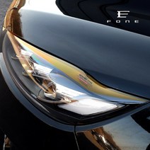 [포원] 더뉴 쏘렌토 튜닝 헤드라이트 필름 스티커 랩핑 용품 DYI 스티커 헤드램프 리플렉터 필름 데칼 시트지 익스테리어 용품, 포원 더뉴쏘렌토 아이라인필름, 더뉴쏘렌토