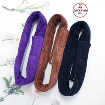 [체리니]중화밴드 헤어밴드 극세사 미용실 중화 머리띠 3컬러 택1, 브라운