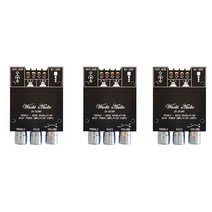 3X ZK-502MT Bluetooth 5.0 서브 우퍼 증폭기 보드 2.0 채널 고출력 오디오 스테레오 2x50w베이스 앰프, 01 기타 (ae˚) frequ