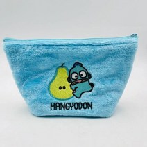 귀여운 산리오 PVC 헬로 키티 시나모롤 플러시 자수 화장품 가방 카와이 만화 쿠로미 동전 지갑 지퍼 보관 가방 선물, F