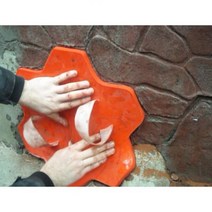 콘크리트 시멘트 보도블럭 금형 틀 바닥 거푸집 플라워 매트 스탬프 텍스처링 스킨 슬레이트 패턴 스톤 장식 각인 텍스처 폴리우레탄 스탬핑 144593