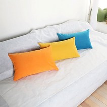 조브라운 스웨이드 극세사 쿠션, 직사각형, 더스트블루