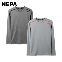 NEPA 네파 여성 MELANGE 롱 라운드 티셔츠 7C65314