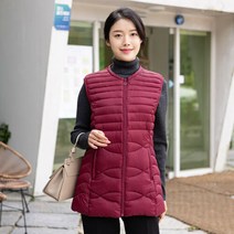 모슬린 엄마옷 웰론 하프 패딩 조끼 YVE210009 마담/미시옷/중년여성의류/50대/60대여성옷/빅사이즈
