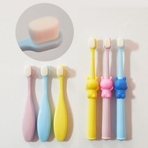 어린이만모칫솔 미세모 부드러운칫솔, 동글이3개