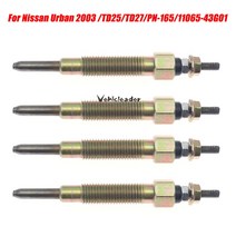 자동차 점화 닛산 도시 2003 /TD25/TD27/PN-165/11065-43G01 에 대 한 4 개/대 히터 글로우 플러그 자동차, 한개옵션0