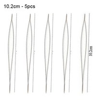 비즈공예바늘 비즈바늘 구슬바늘 비즈 팔찌 DIY 쥬얼리 제작 스레딩 핀 바느질 키트 곡선 바늘 열기 5 개, [03]