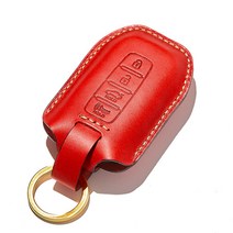 호즈 신형오피러스 스마트키케이스 자동차 소가죽 차키홀더 100%핸드메이드 차키커버 키지갑 키링 선물포장, HK01-실버 다크브라운