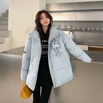 프리미엄 맞춤 하이넥 러블리 피규어 패션 화이트 오리털 하프코트 패딩녀
