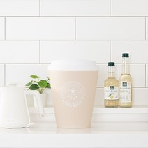 할메이드 인테리어 커피 휴지통 5L, 베이지, 1개
