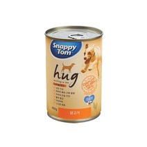 스내피톰 허그 대용량 가성비 습식캔 400g 12개 1박스 구입시 올드프린스 강아지사료 증정, 닭고기