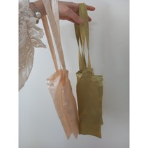 메이크 빅 사틴 실크 에코백 반짝이 유니크 숄더백 데일리백 미니 샤인 에코 크림 아이보리