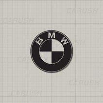 BMW 로고 데칼 엠블럼 차량 오토바이 스티커, 06 BMW, 대형, 오렌지