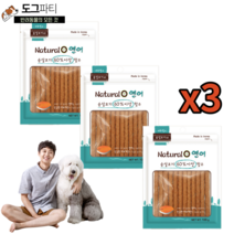 네츄럴오 강아지 국산 져키 영양 간식 100g, 3개, 연어