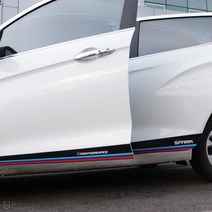 [JS AUTOMOTIVE] 쉐보레 더넥스트스파크 도어가니쉬 삼색 튜닝 몰딩 랩핑 엠블럼 데칼스티커 인테리어 악세사리 용품, B타입, 화이트_프랑스