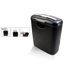 종이절단기 종이 파쇄기 분쇄기 사무용 paper shredder home electric mute shredder mini 가정용 접는 기계 office-us 플러그 184, 검은 색
