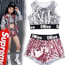 여아 재즈 비보이 모던 공연복 힙합댄스 3종 세트 WOCHA LTD EWDF038