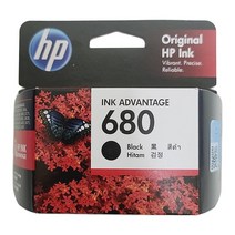 HP No.680 정품잉크, F6V27AA 검정, 480매입