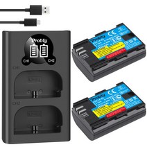 Canon LP E6 LP-E6 E6N 배터리 2650mAh 5D Mark II III IV 80D 70D 60D 6D EOS 5Ds 5D2 5D3 5DSR 5D4 카메라 용, CHINA_2Battery withcharger
