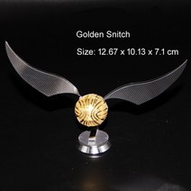 조립 만들기 3d 퍼즐 입체 키트 아이큐 금속 에펠탑 지구본 따서 메탈 장난감 큐브 DIY 호그와트 익스프레스 3D 골든 스니치 클래식 레트로 자동차 모델 빈티지 직소, 없음, Golden Snitch