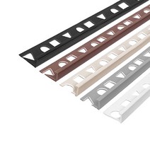 (재단가능) PVC L자 재료분리대 3사이즈(8 10 12mm) 2.4M 5Color _철물 모서리마감 코너비드 코너몰딩 타일몰딩 L자몰딩 PVC몰딩 알루미늄몰딩 꼼꼼이 바닥마감, 브라운, 10mm