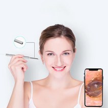 SHANHANG귀이 개 가시 스 마 트 내시 경 귀이 개 500w고 화 질 앱 연 결 보기 usb 충 전 식 적용 안 드 로이드, 검은색, 1개
