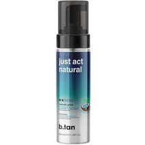 B.tan 셀프 태닝크림 - tanned AF - 햇빛 없이 어두운 색 태닝 가능 100% 천연 성분 신속 울트라 다크 탠 198.1 ml (6.7 액량 온스), b.tan Just Act Natural