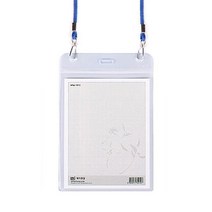 두바이_미니샵_미디어 명찰 군 107mm X 133mm 10개입 학생증케이스 행사용 네임카드 끈명찰 목걸이형 출입증 네임텍 네임택++mingpin*, $베스트선택**01 청색