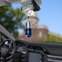 자체 방향제캡슐 청정기 방향제 향수 팬던트 오일 디퓨저, 블랙BL08075, 1개