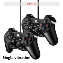 pc게임패드 피파패드 엑박패드 데이터 개구리 진동 조이스틱 vista black gamepad 용 winxpwin7win8win10 용 pc 컴퓨터 노트북 용 유선 usb pc, 01 번들 1, 06 black 2pcs