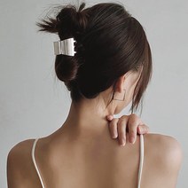 런웨이룩 메탈 올림머리 헤어 집게핀