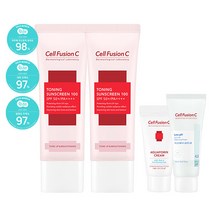 [셀퓨전씨] 토닝 썬스크린 45ml+45ml (+미니어처 2종), 단품