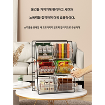 탕비실 정리함 티백 커피 캡슐 수납함, 블랙 미디엄, 1개