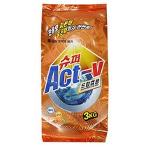 W74E6AE이파인 슈퍼 액트브이 드럼 기 겸용 세제 3kg 세탁 가루 대용량가루 대용량 빨래 가루비누, 1