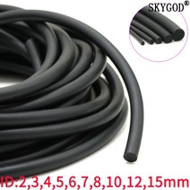 고무발포보온재 단열 시트 가교 15m 불소 솔리드 스트립 직경 53 54 5mm O 링, 검은색, 1미터, 직경 6mm, 1개
