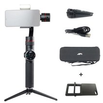 양손짐벌 투 핸드 촬영용 카메라 AFI V5 핸드폰 짐벌 셀카 스틱 3 축 스마트폰 스태빌라이저 아이폰 X 8 7, 02 V5 Gopro adapter