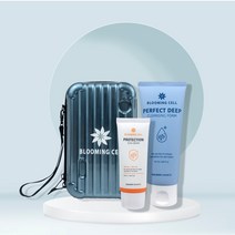 [공식판매처]블루밍셀 프로텍션 톤업 선크림 선물 Set ( 선크림+폼클렌징)+ 파우치증정