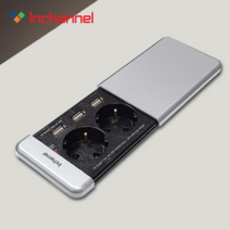 인채널 가구매입콘센트 푸쉬풀 회전 USB무선충전콘센트 멀티탭 빌트인콘센트, C_빌콘_맥스슬라이드USB콘센트_IBC-001TS, 1개