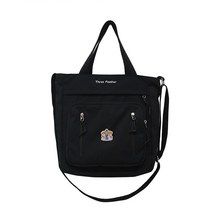 앨리스튜디오 하이틴 지퍼 캔버스백 블랙 ASZ_131