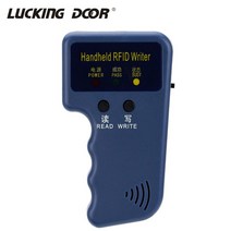 핸드 헬드 125khz rfid 프로그래머 복사기 작가 리더 id 카드 cloner 문 액세스 제어 시스템에 대 한 키, 1개, 단일, writer and 5key5card