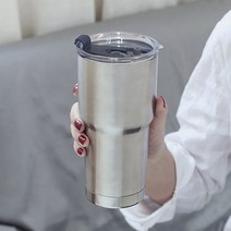 대용량 괴물텀블러 900ml 보온 보냉 스텐텀블러 병 컵 커피 녹차 생수, 괴물텀블러900ml-실버